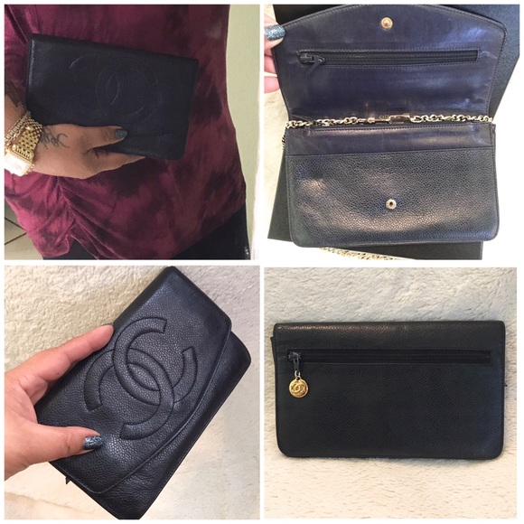 👑✅PRICE FIRM✅NO OFFERS SUPER SALE!! AUTHENTIC Chanel Caviar Clutch - Picture 3 of 14